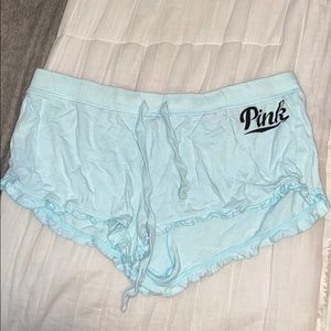 pink ruffle pajama shorts